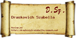 Draskovich Szabella névjegykártya